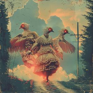 cover  art  album  birds  chromolithography  design  artistic  graphic  music  vintage 1060214