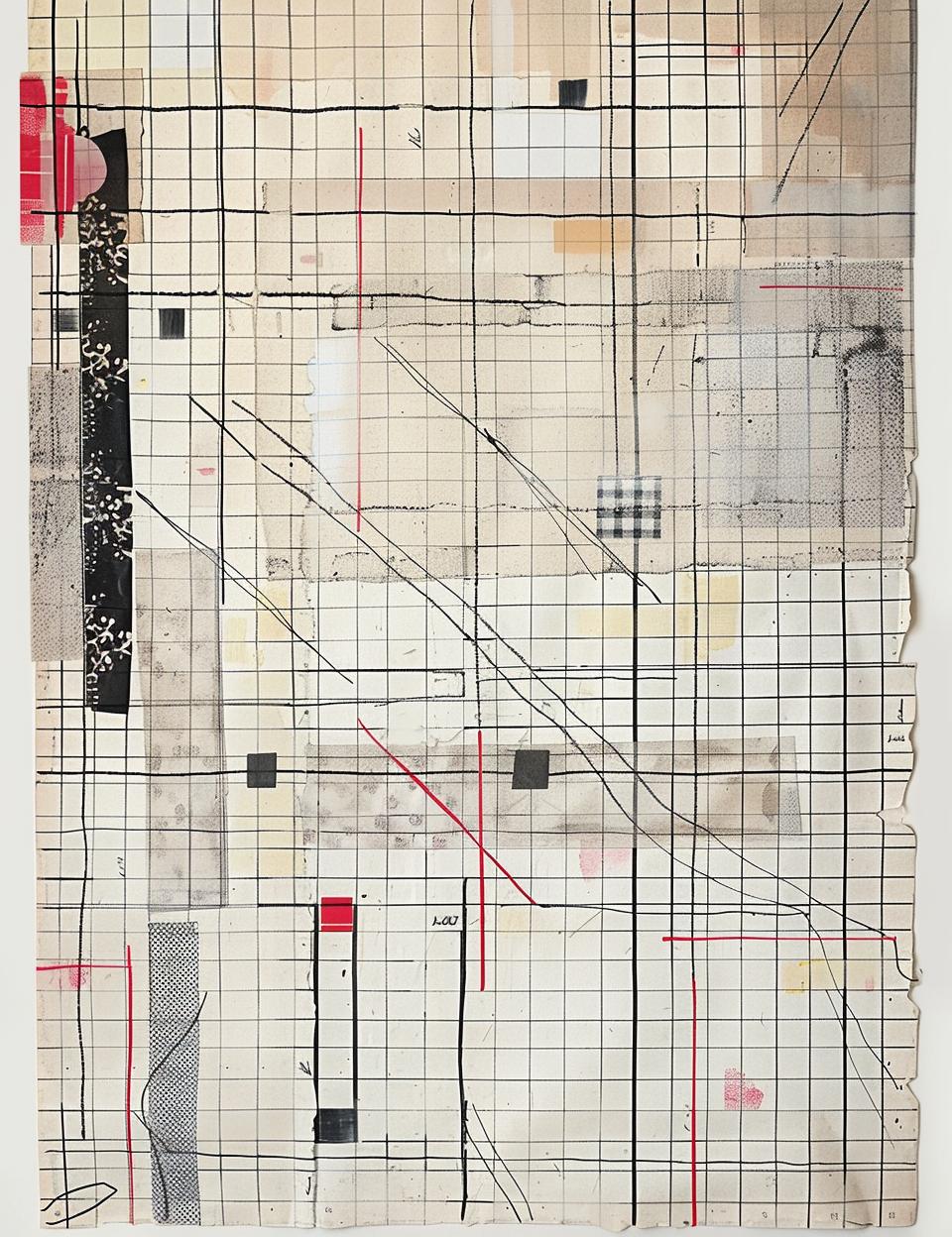 drawing  black  white  lines  red  scotch  tape  vintage  paper  art 962066