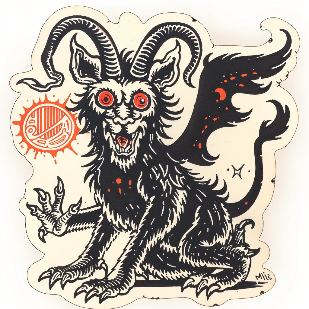 Mythical  Creature  Hybrid  Animals  Fantastical  Unique  Entity  Halftone  McFarlane  Demon 933299