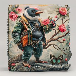 notebook  bird  chromolithography  whimsical  stationery  artistic  colorful  nature  design  style 1057069