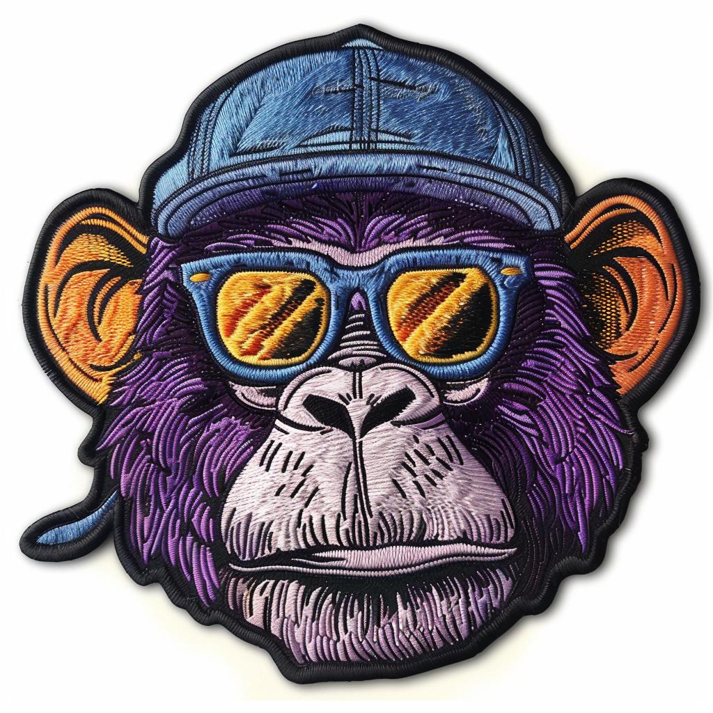 patch  streetwear  chenille  monkey  sunglasses  cap  hip-hop  animal  minimal  cool 961382