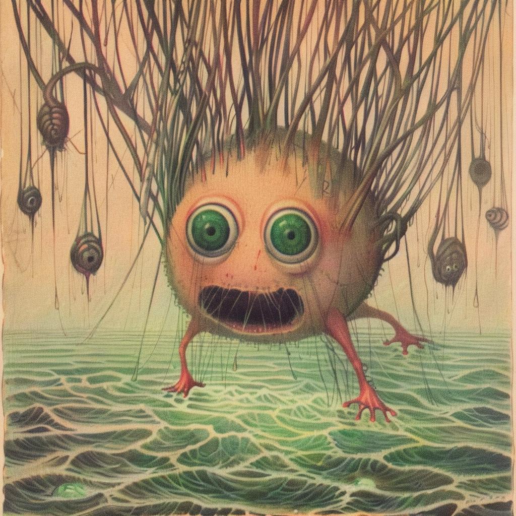 monster  painting  tentacles  horror  illustration  surreal  creature  weird  dark  art 946168