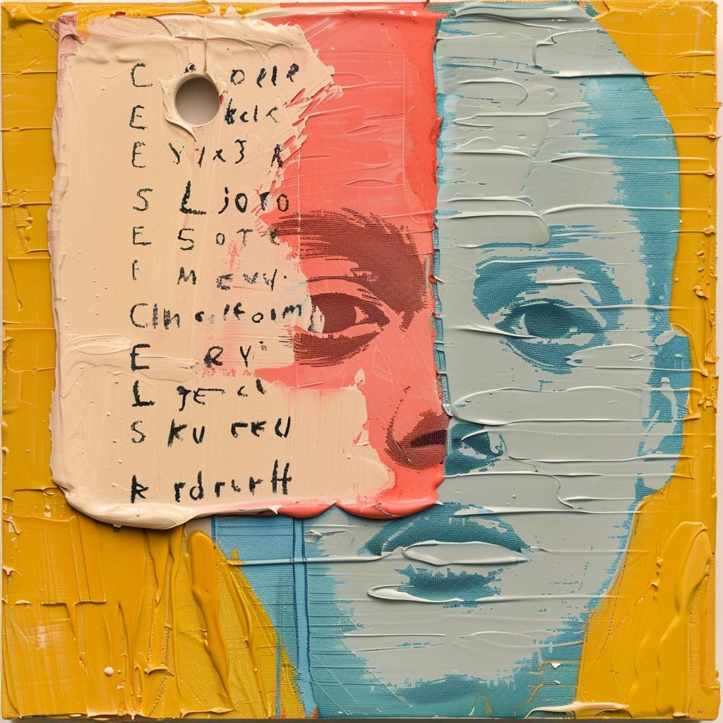 encaustic  impasto  portrait  man  face  art  abstract  palette-knife  colorful  surreal 1016283