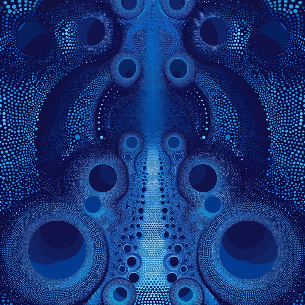 blue  abstract  art  circles  dots  psychedelic  retro  music  glitch  pointillism 970746