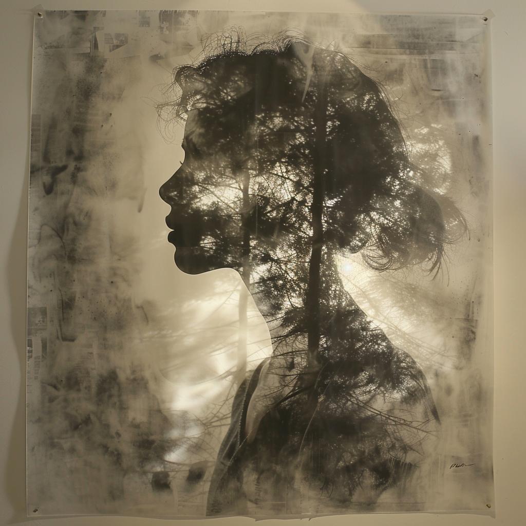 woman  silhouette  tree  shadow  painting  moody  nature  dramatic  dark  profile 960880