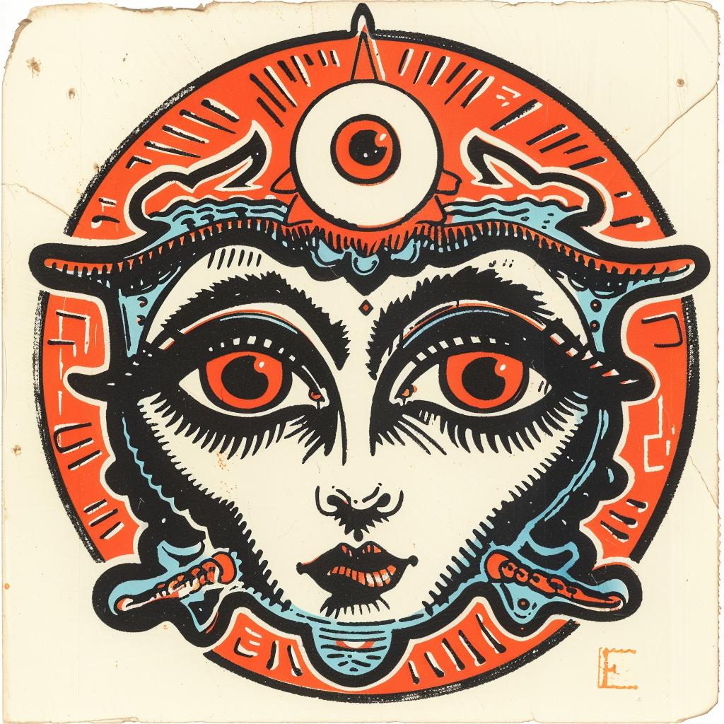 provocative  art  sticker  eye  face  spiritual  dark  occult  naturalistic  introspective 935379