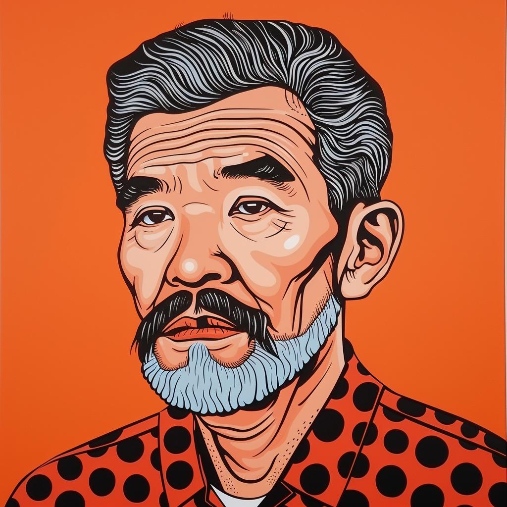 oldman  portrait  polkadots  painting  aging  expression  human  style  colorful  age 972820