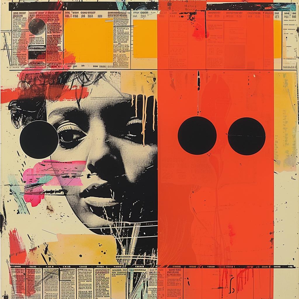 abstract  impressionism  painting  woman  face  dots  graphic  design  modern  colorful 968791