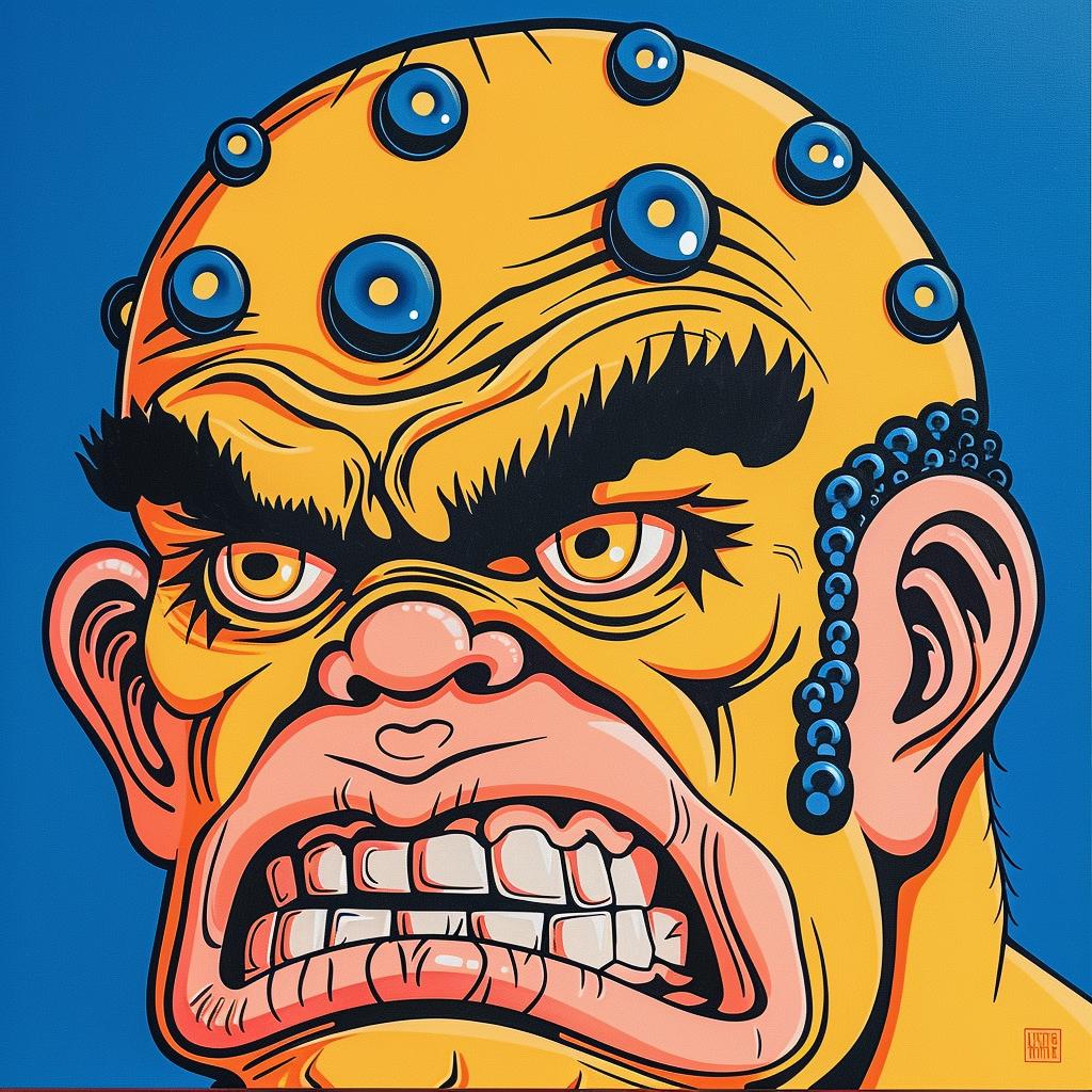 Ogre  Cyclops  Cartoon  Character  Big  Head  Fantasy  Illustration  Humor  Art 973058
