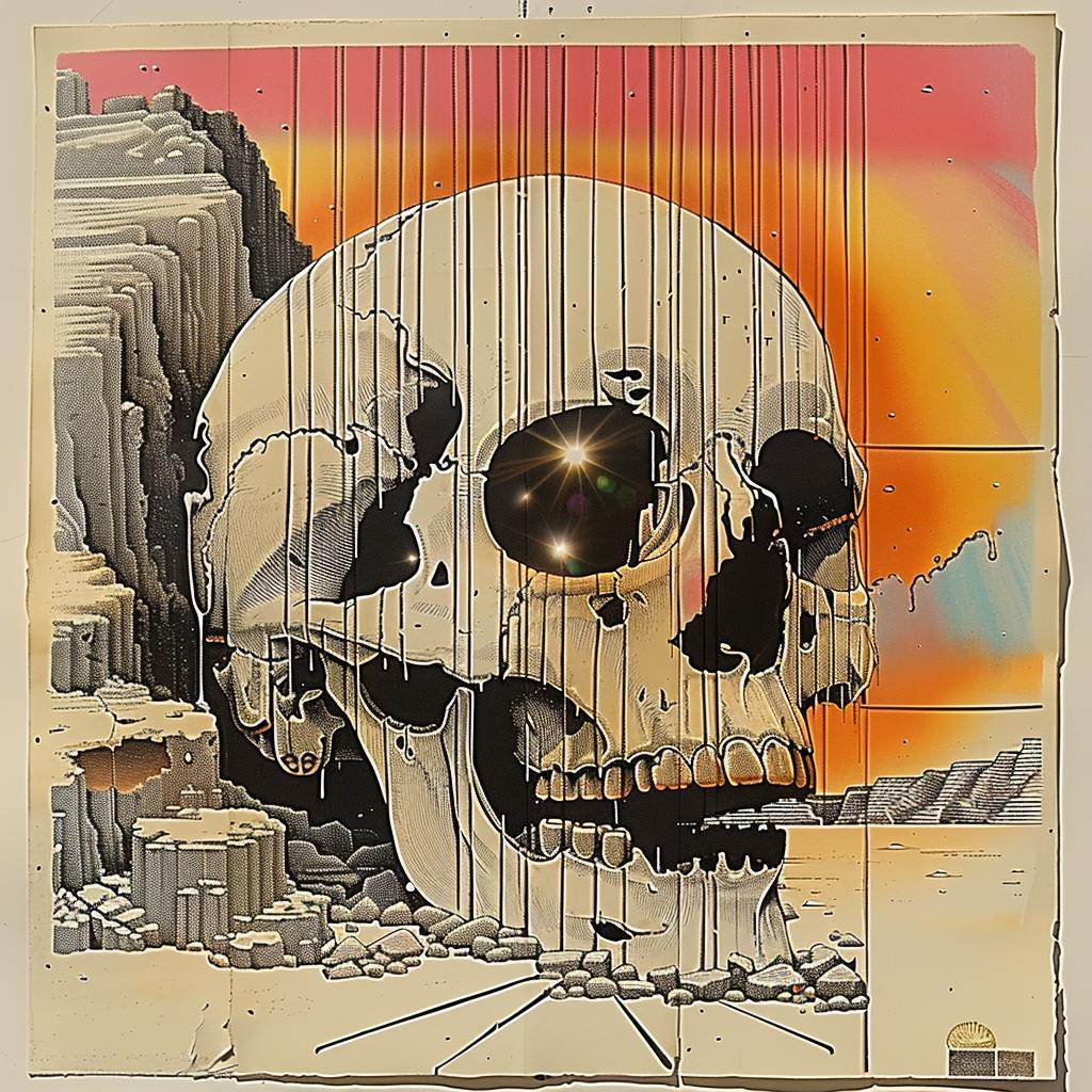 skull  sun  background  painting  symbolic  dark  graphic  art  conceptual  design 1015440