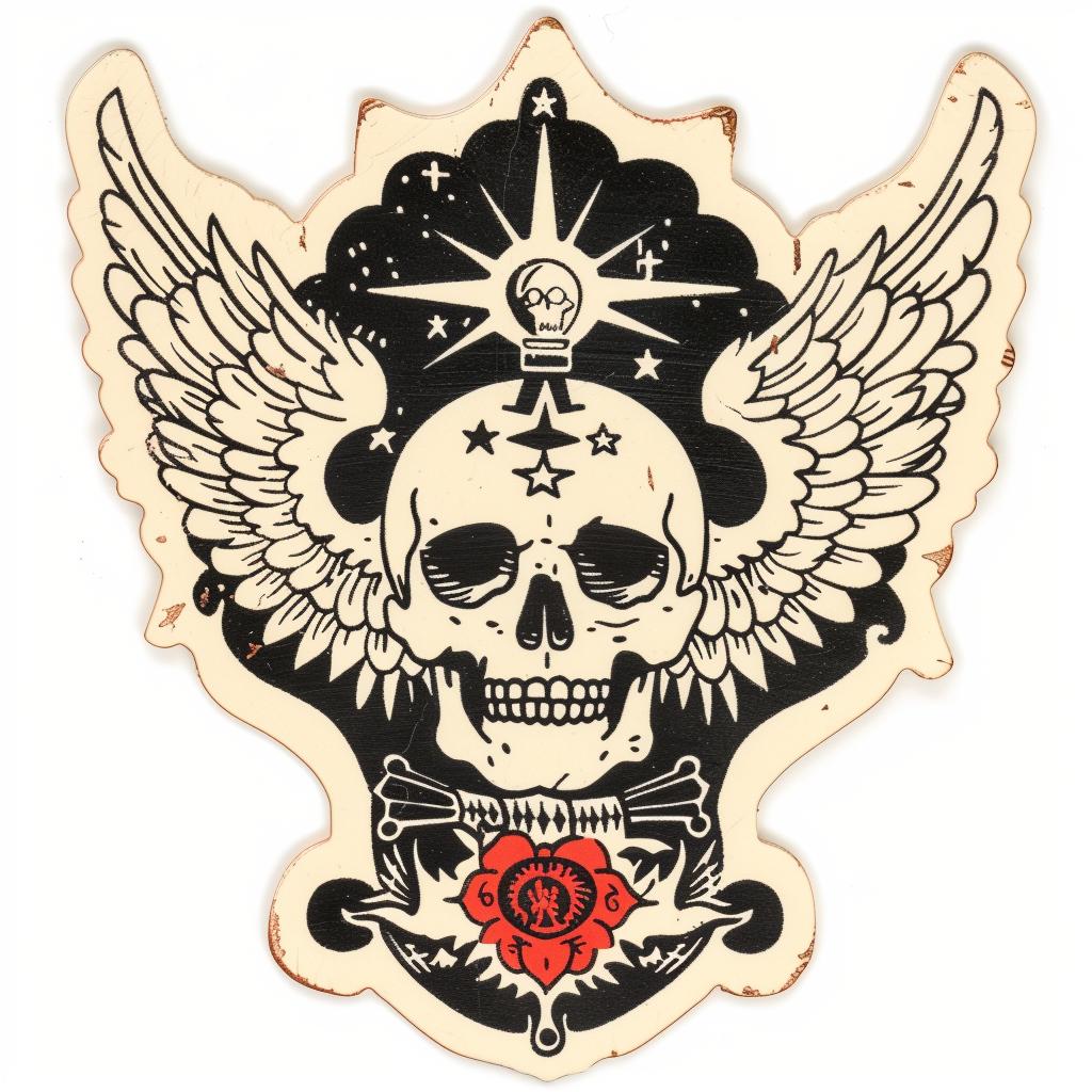 skull  wings  military  badge  design  provocative  spiritual  occult  dark  art 933097