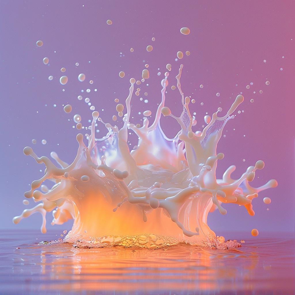 splash  milk  pink  background  color  lighting  raw  glow  award-winning  photo 965649