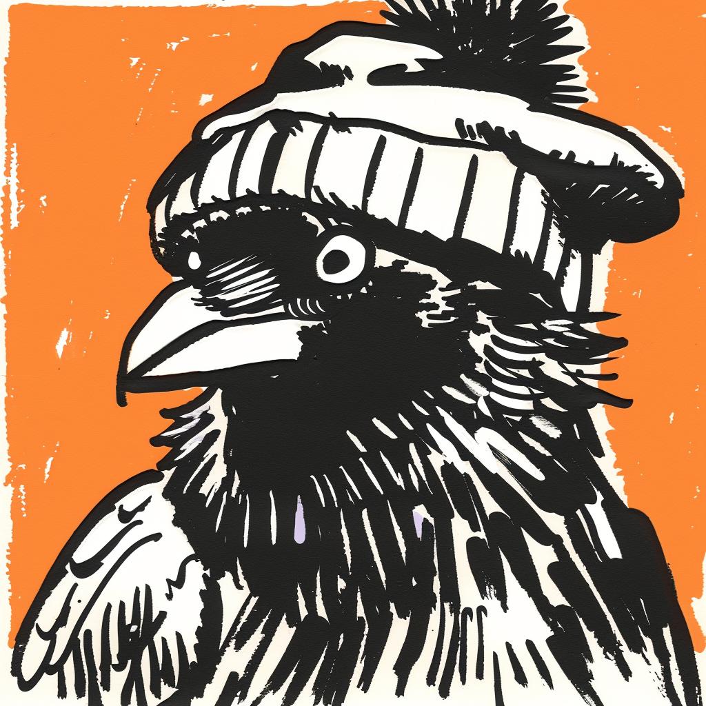 bird  streetwise  aggressive  anthropomorphic  minimal  urban  character  knit  cap  culture 958346
