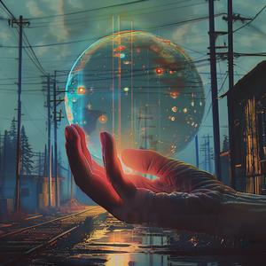 holography  hand  glowing  city  light  urban  art  digital  modern  scenery 1060196