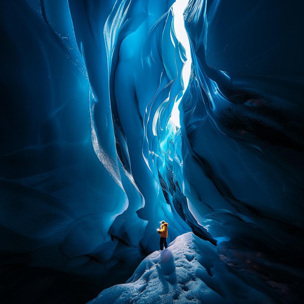 lifestyle  photo  surreal  unusual  lighting  glow  ice  cave  Erez  Marom 1027125