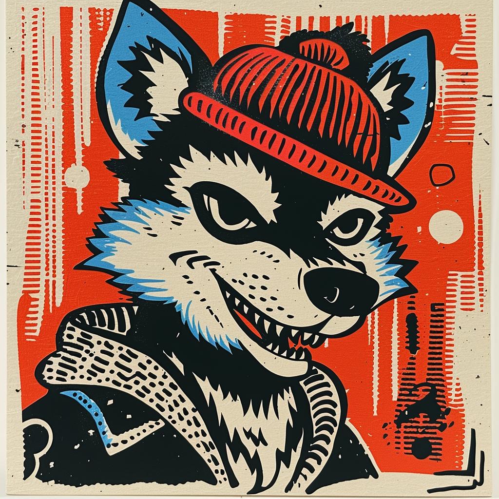 streetwise  DJ  werewolf  culture  poster  minimal  aggressive  urban  wolf  hat 957258