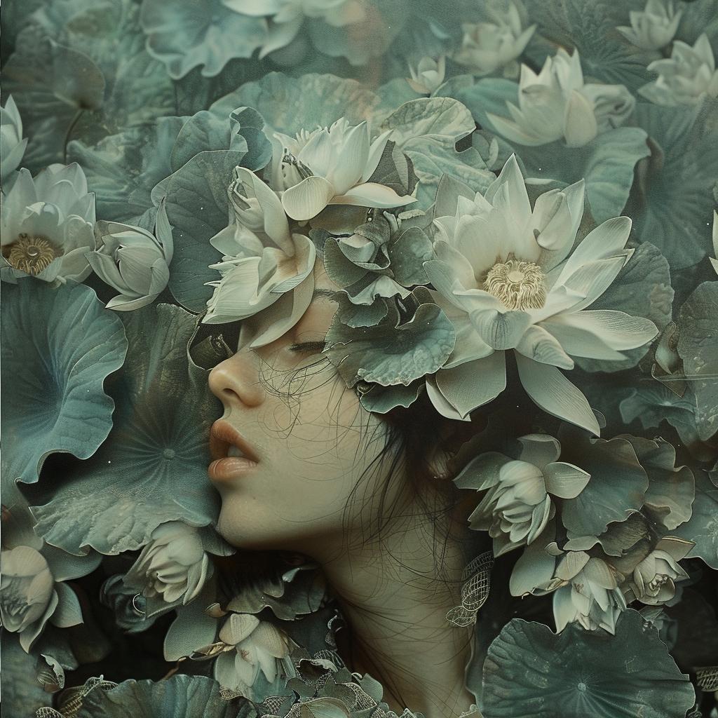 woman  flowers  hair  floral  delicate  beauty  portrait  natural  whimsical  charm 960872