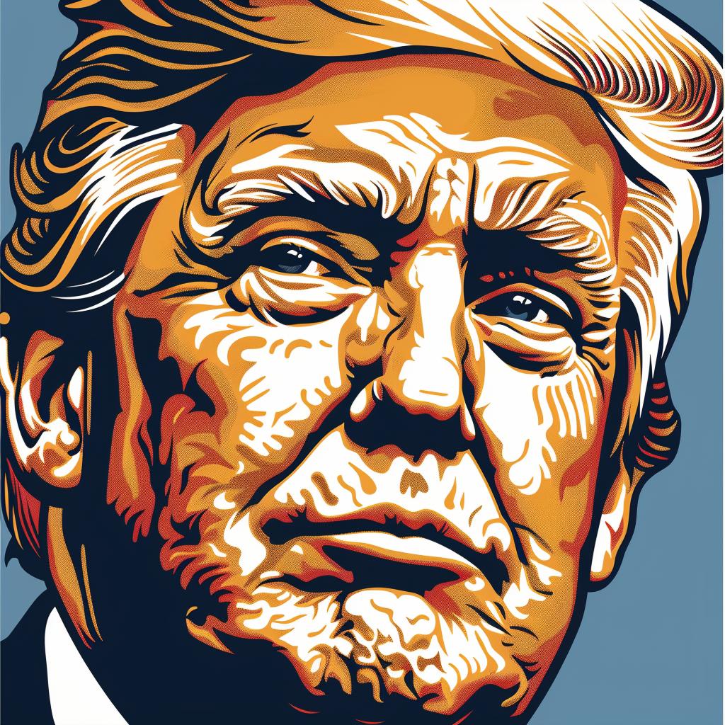 Trump  president  political  poster  portrait  illustration  controversial  bold  design  character 962361
