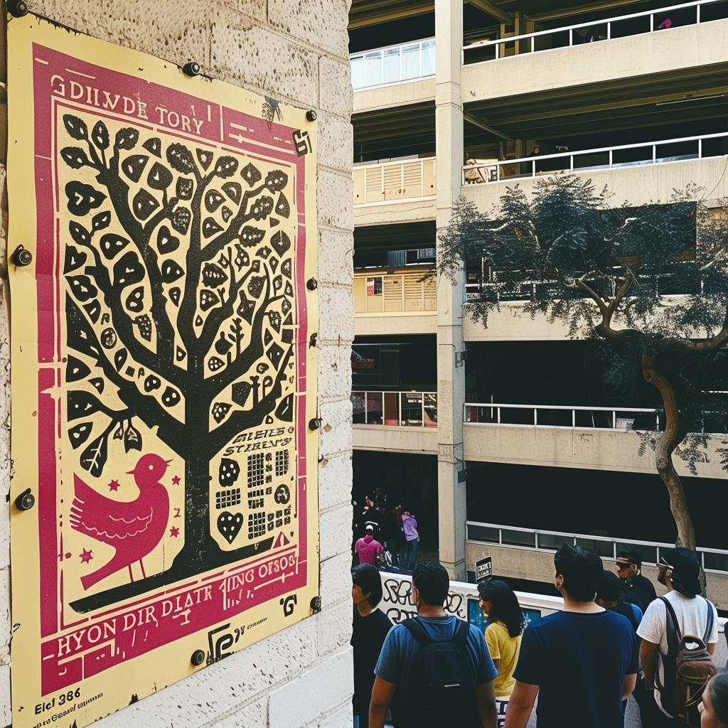 tree  bird  downtown  LA  urban  minimal  nature  art  poster  street 956802