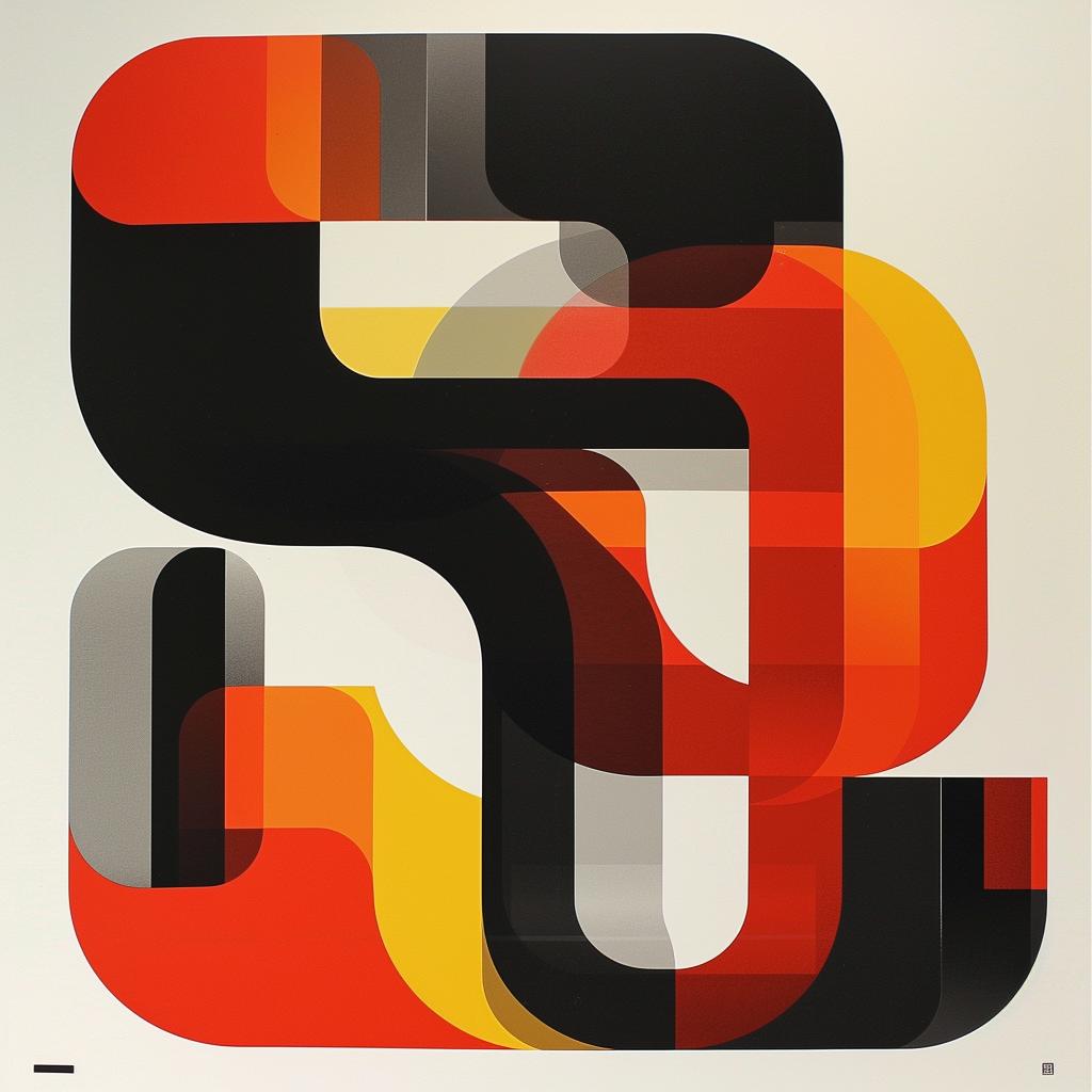 swiss  typography  poster  70s  abstract  design  letter  colorful  graphic  art 1029152