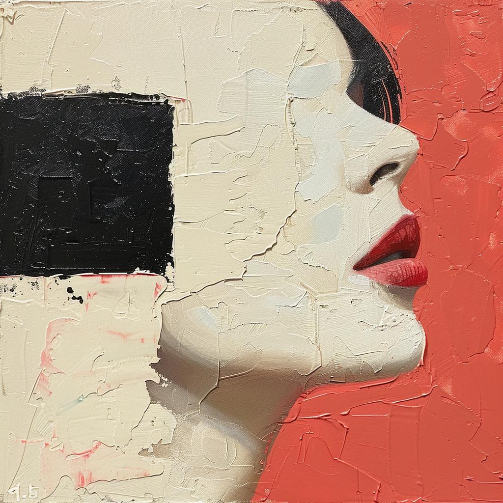 album  cover  1980s  woman  box  face  colorful  art  modern  conceptual 963893