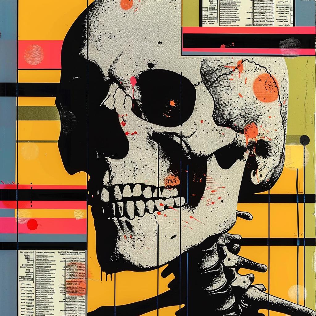 skull  colorful  background  abstract  impressionism  graphic  design  modern  art  vivid 968502