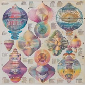 poster  colorful  balls  taxonomic  design  holographic  3D  scientific  illustration  visual 1039175