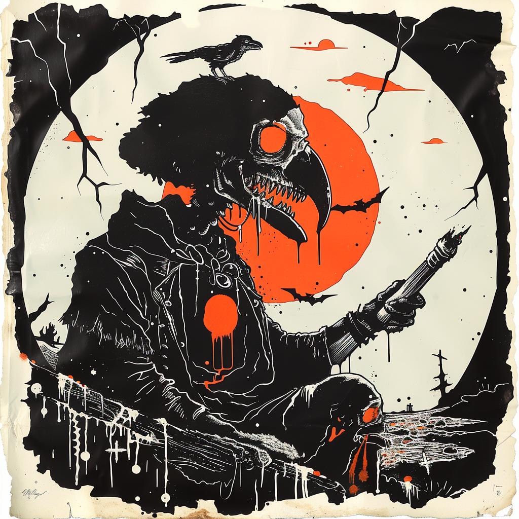 surreal  occult  skull  bird  poster  dark  arts  Toshio  Saeki  creativity 928778