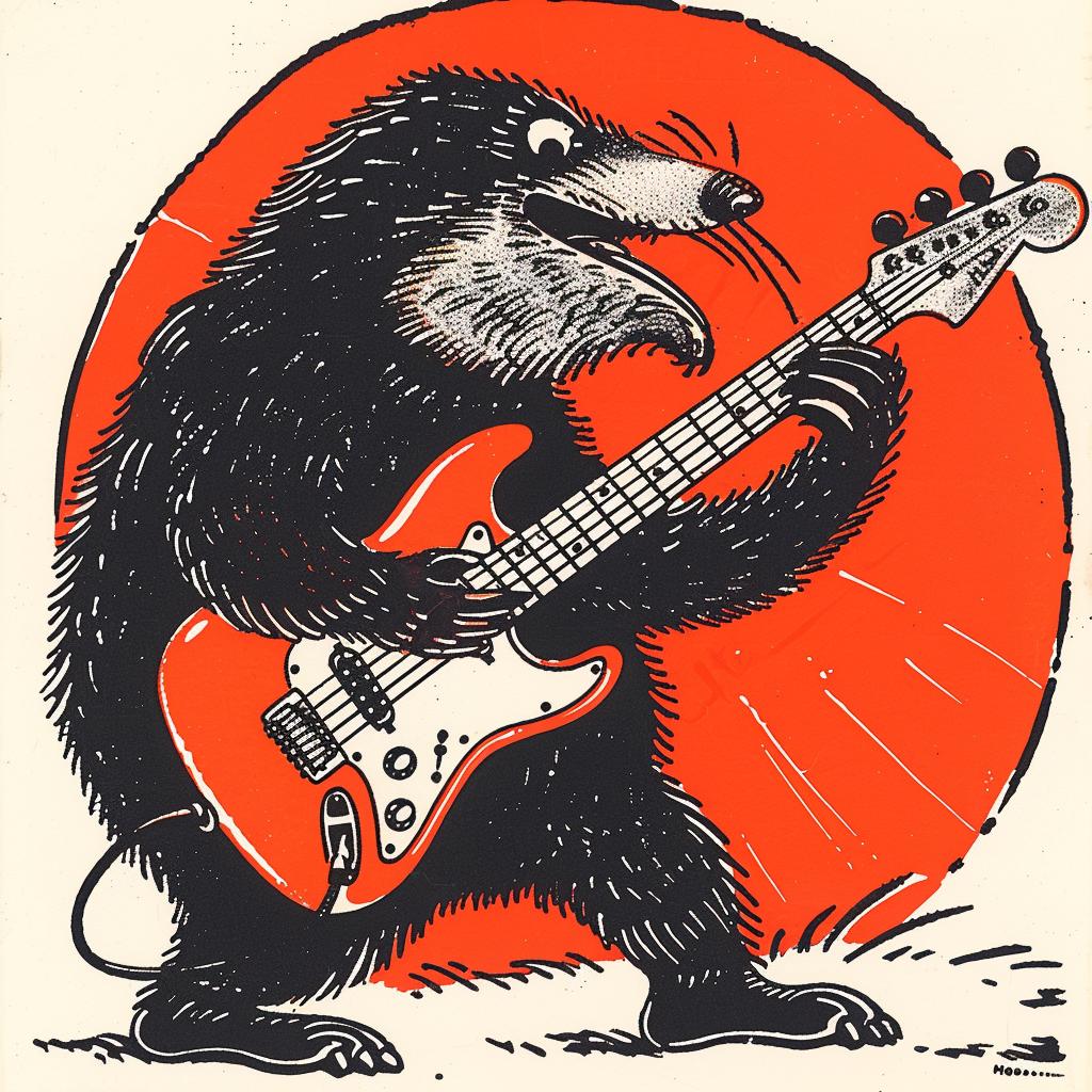 sloth  guitar  cartoon  Moebius  fender  playful  music  anthropomorphic  illustration  fun 922854
