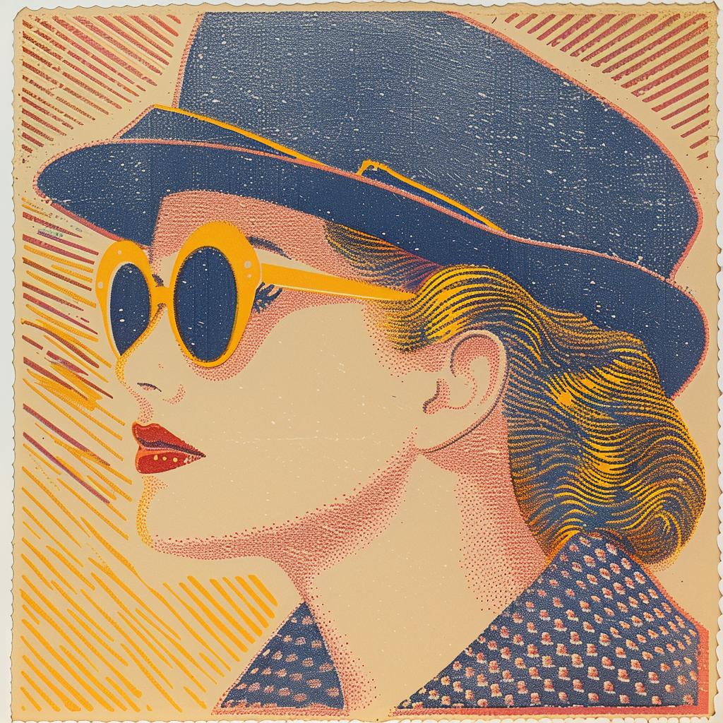 rockstar  woman  hat  sunglasses  poster  sharp  focus  surreal  art  photo 963040