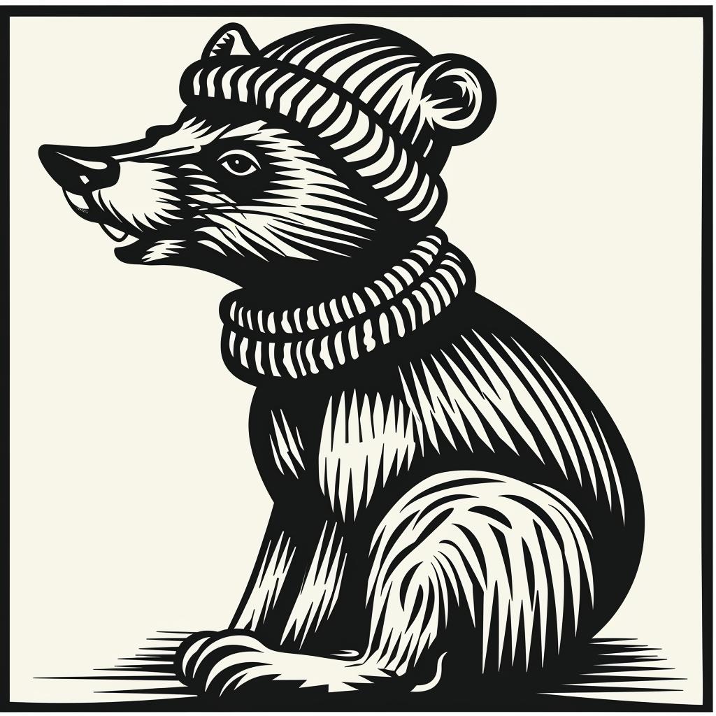 bear  hat  scarf  aggressive  animal  urban  streetwear  minimal  anthropomorphic  culture 958409