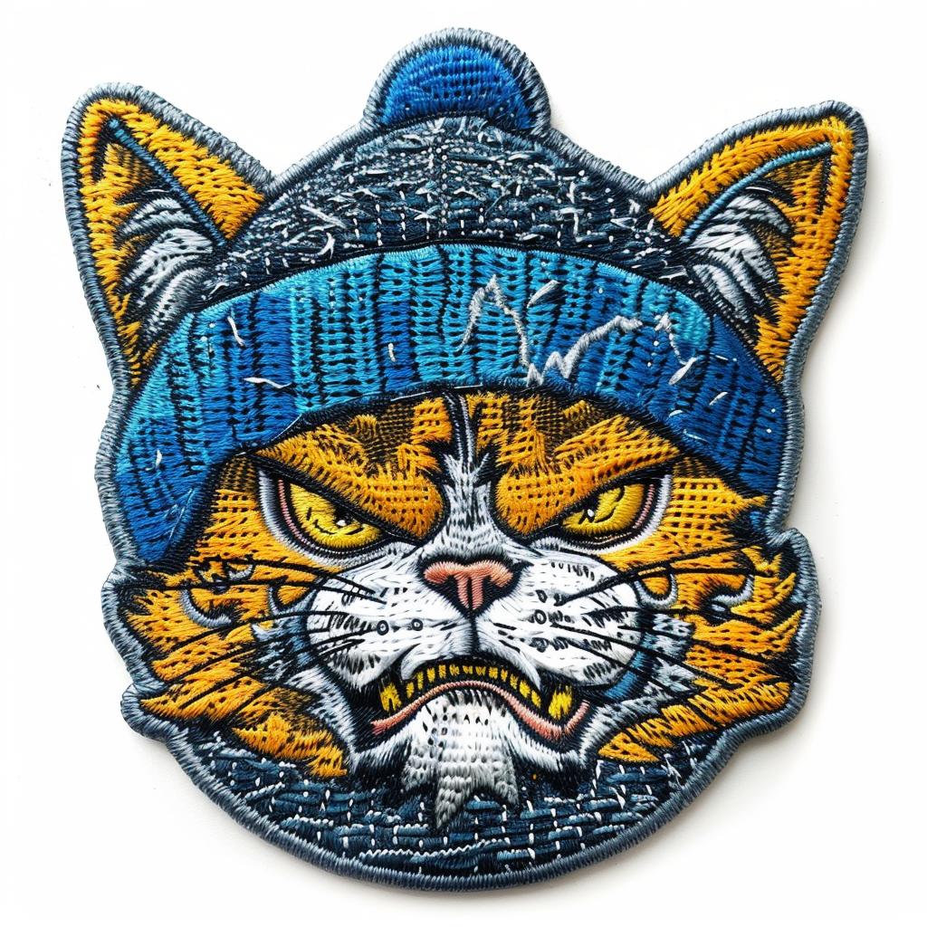 patch  cat  chenille  streetwear  minimal  white  stitch  angry  animal  culture 955234