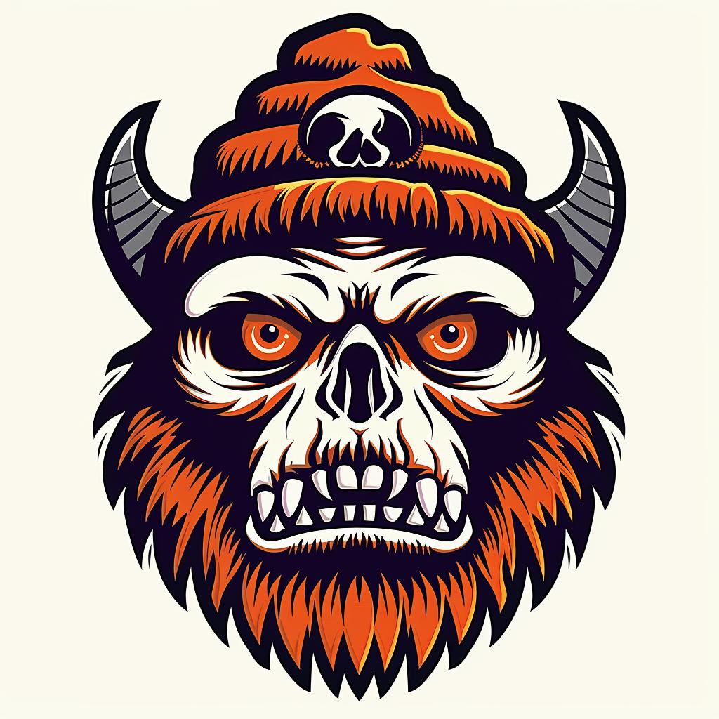 skull  monster  hat  graphic  design  dark  stylized  art  symbol  character 1032839