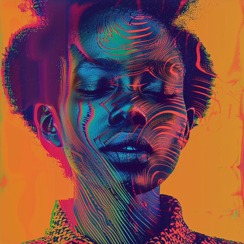 colorful  album  cover  screenprinting  Yinka  Ilori  woman  face  art  vibrant 960569