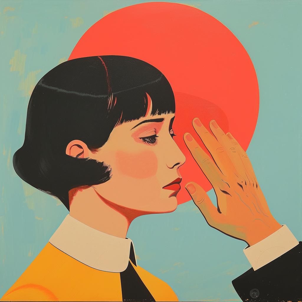 surreal  album  cover  propaganda  art  woman  face  painting  creative  hands 977030
