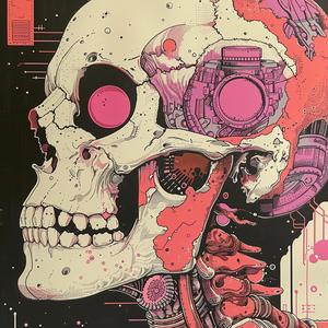 Surreal  Album  Poster  Skull  Robot  Risograph  Symbolism  Screenprinting  Art  Design 1079131