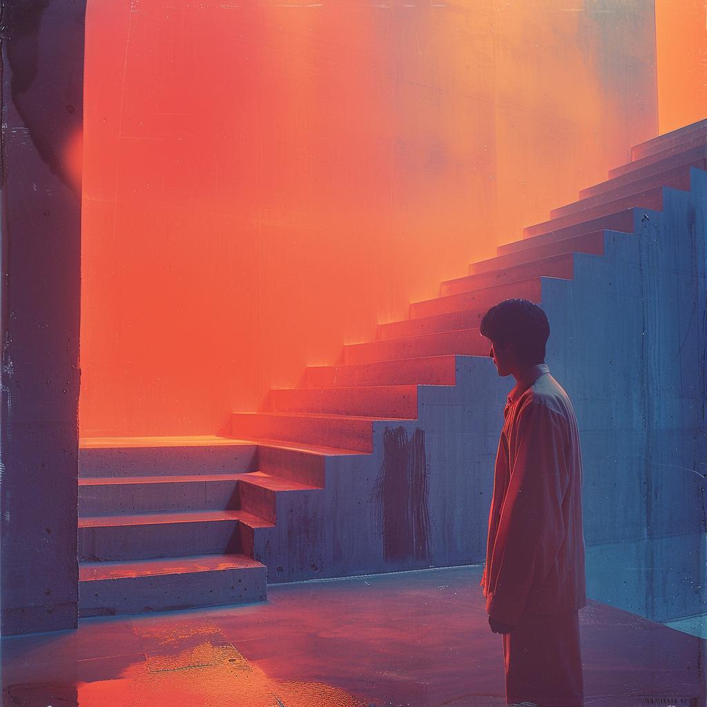 man  NYC  surreal  lighting  double  exposure  cyborg  photography  glow  volumetric 1031843