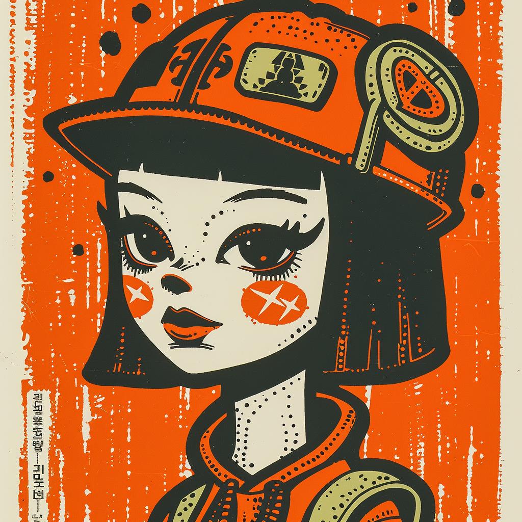aggressive  streetwise  female  Korean  minimal  poster  culture  hat  orange  urban 957008