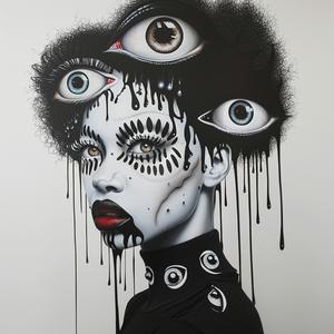 woman  makeup  black  artistic  portrait  dramatic  glamorous  stylized  expression  conceptual 1073387