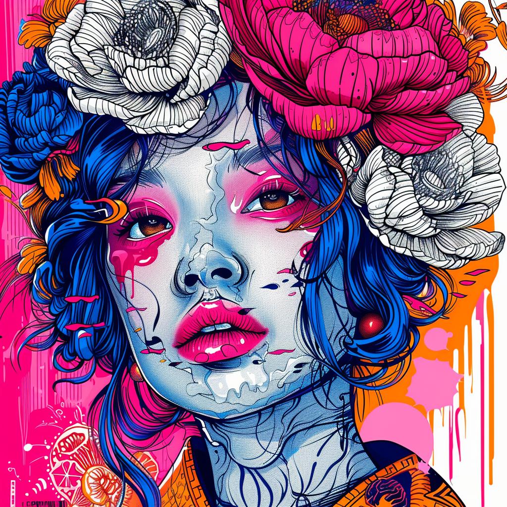 woman  flowers  hair  art  illustration  beauty  nature  feminine  design  portrait 948316