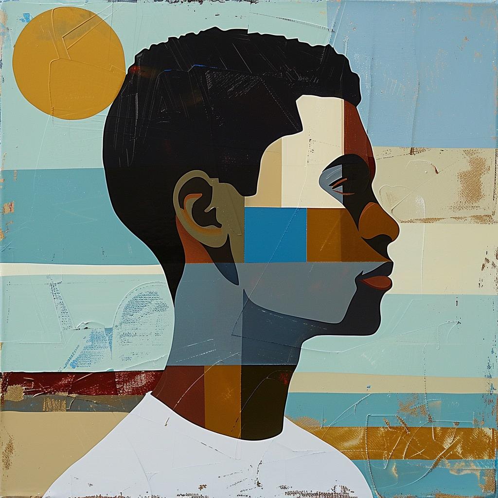 portrait  African-American  man  sun  background  vibrant  colorful  expression  art  nature 938464