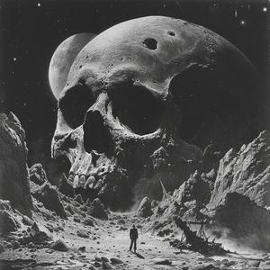 album  cover  heavy  metal  skull  moon  figure  dark  illustration  fantasy 1060351