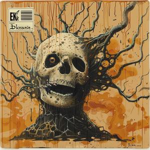skull  tree  background  painting  encaustic  Emek  art  detail  nature  surreal 1065795