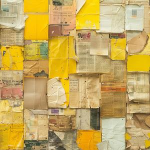 collage  newspaper  aged  yellow  torn  Robert Rauschenberg  raw  art  paper  library 1075190