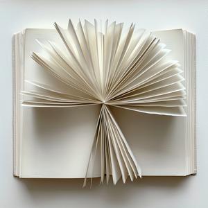 كتاب مفتوح صفحات بيضاء فارغة عرض أعلى ورقة تود هيدو البسيطة رقم 1075754