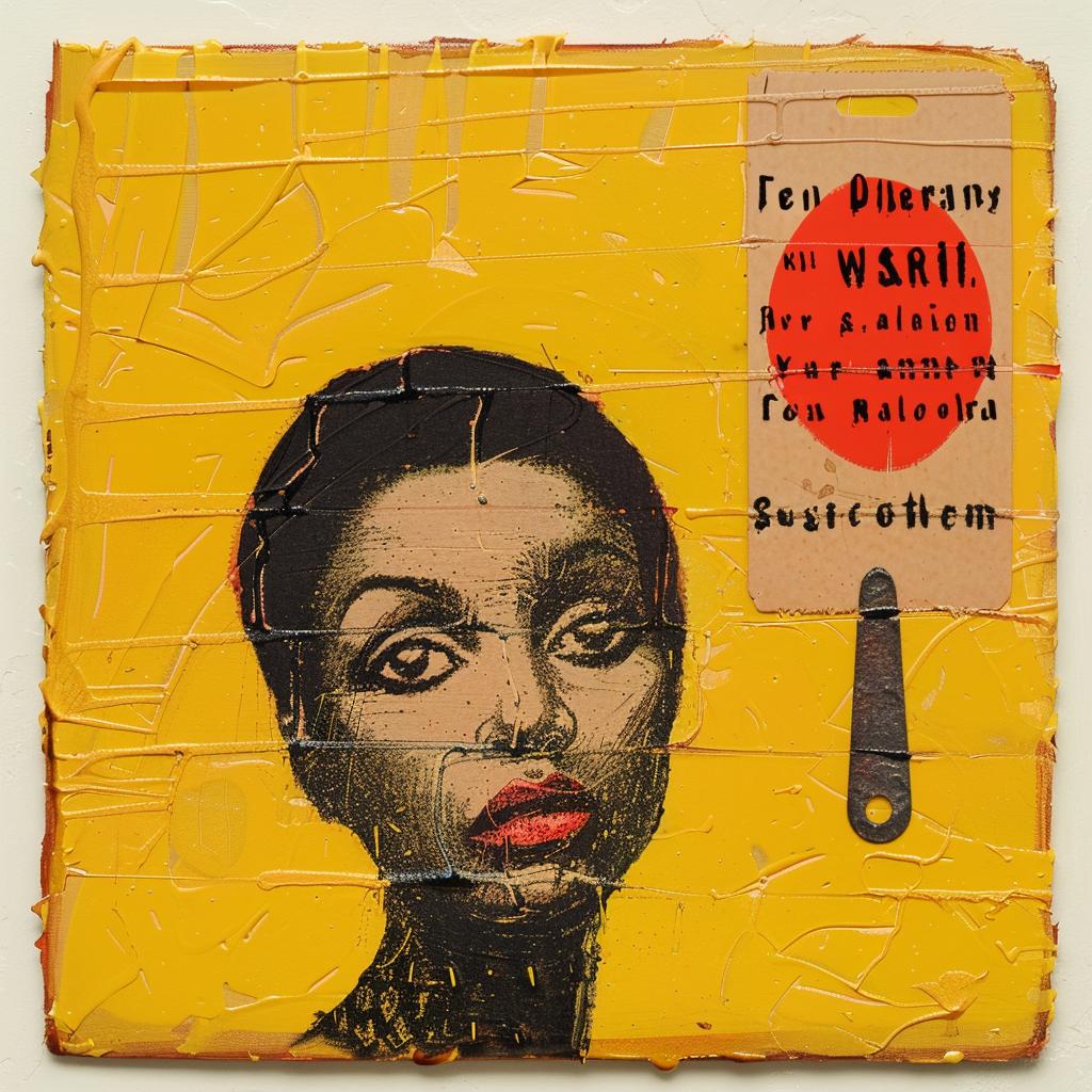 encaustic  paint  impasto  woman  sign  warrior  colorful  art  expression  powerful 1016185