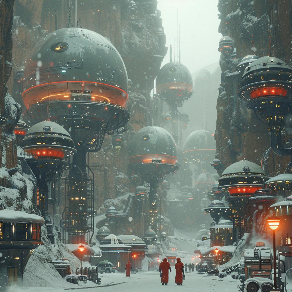 red  black  cyborg  surreal  city  buildings  people  photo  lifestyle  walking 1028712