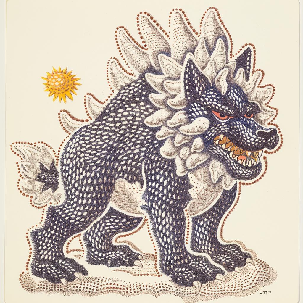mythical  hybrid  creature  wolf  sheep  sun  fantastical  blend  animal  imaginative 941177