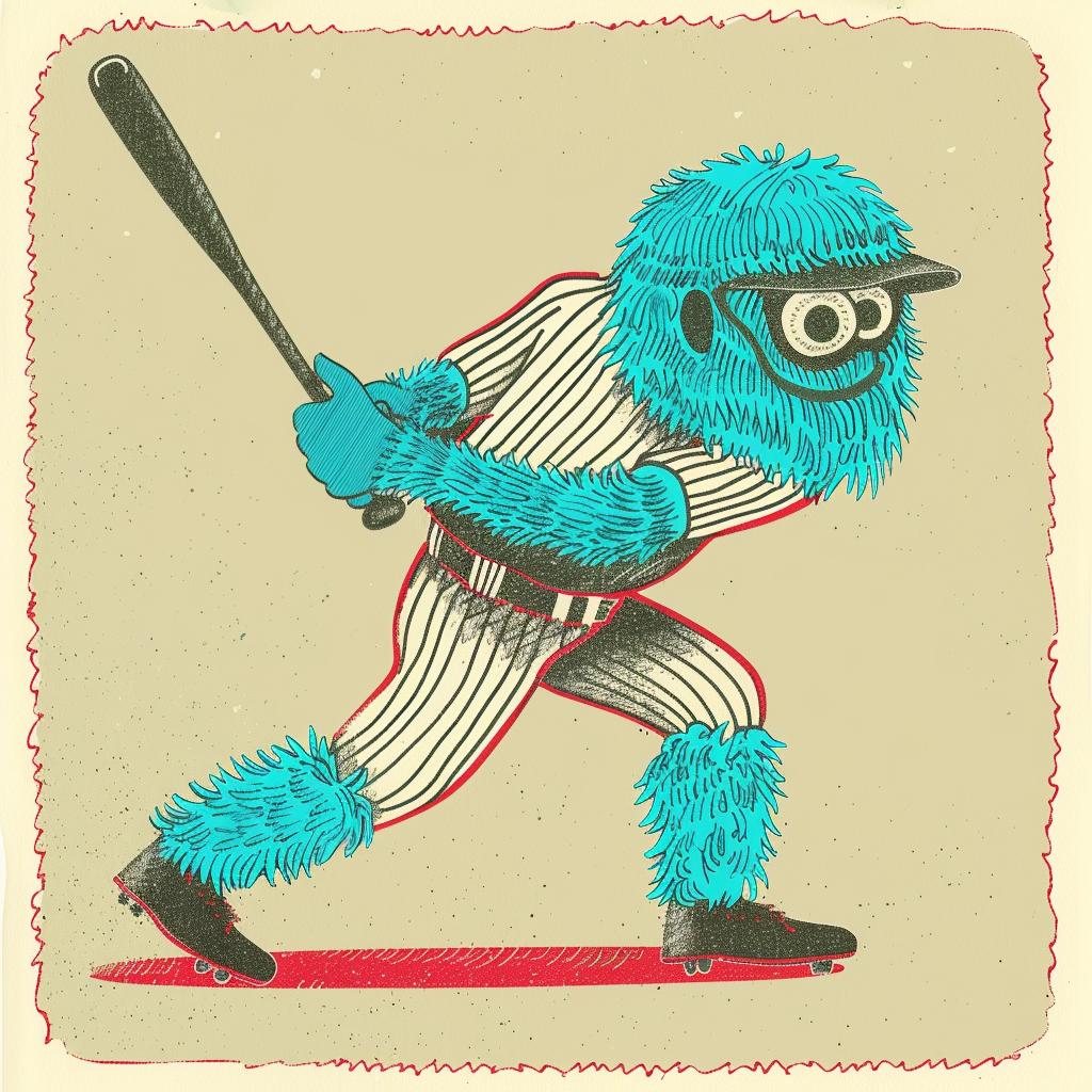 baseball  player  character  cartoon  bat  furry  cap  uniform  sport  illustration 940380