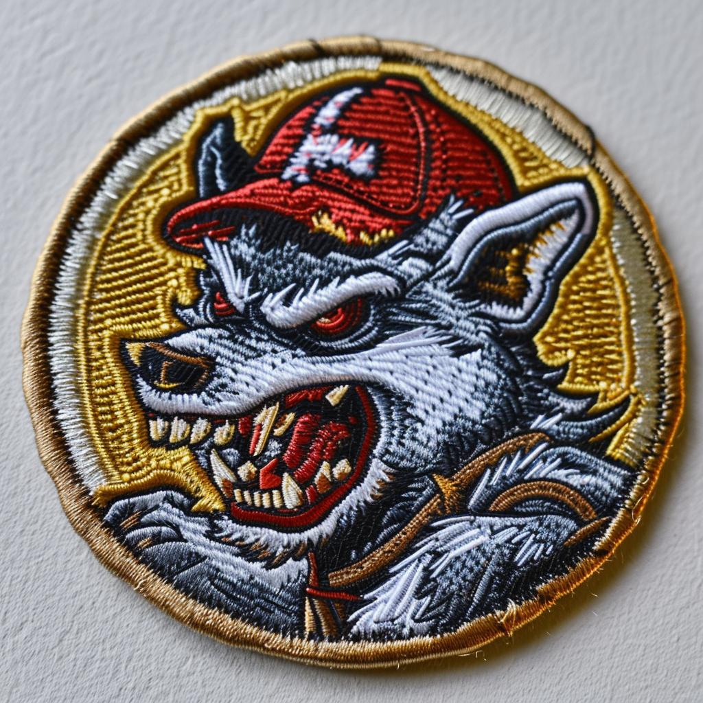 patch  wolf  baseball  cap  chenille  stitch  colors  streetwear  design  culture 954730